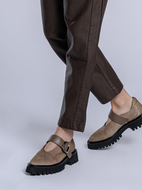 Kavallino për femra me printe kafshësh Beige