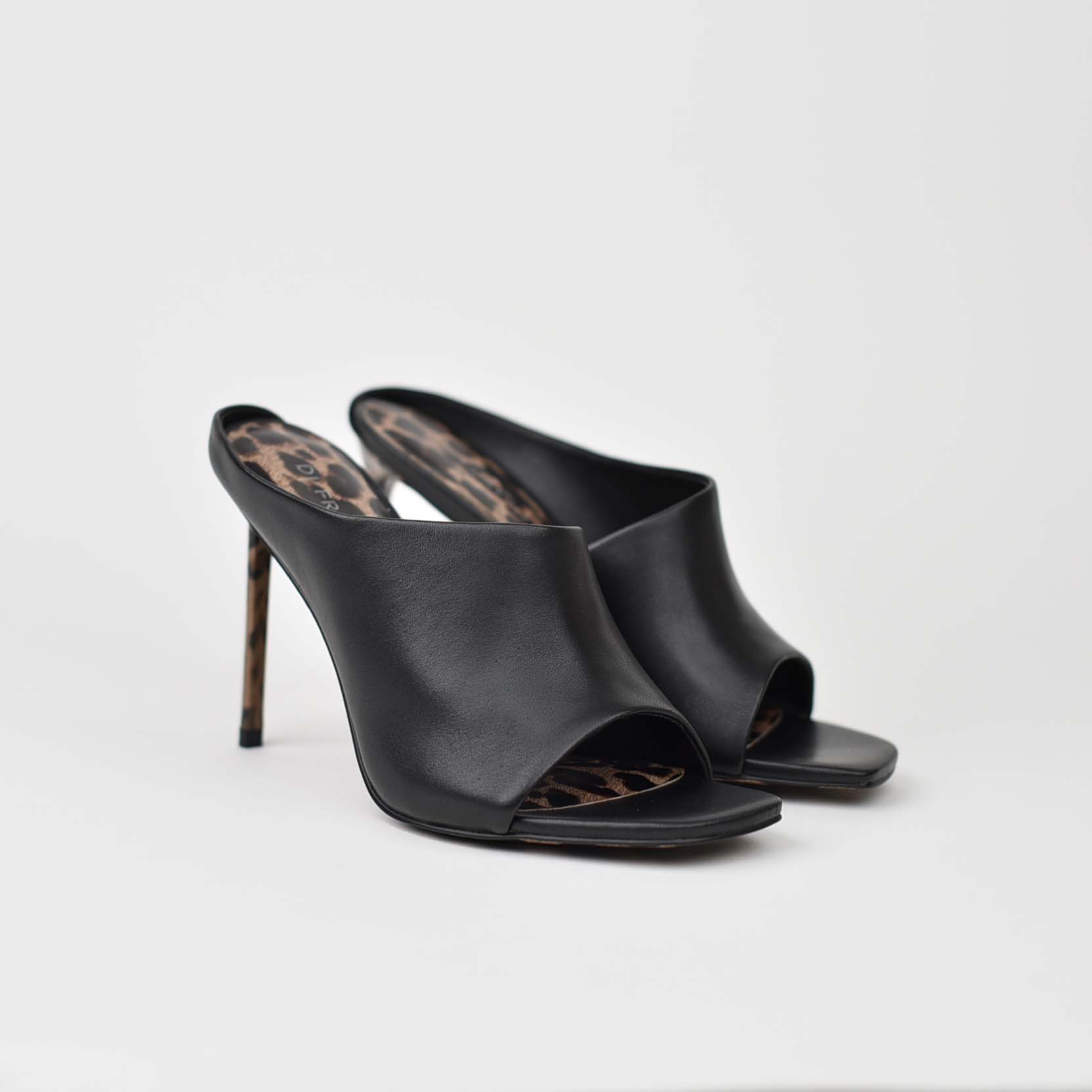 Classic Black Leopard Heels J0-22 - Image 3