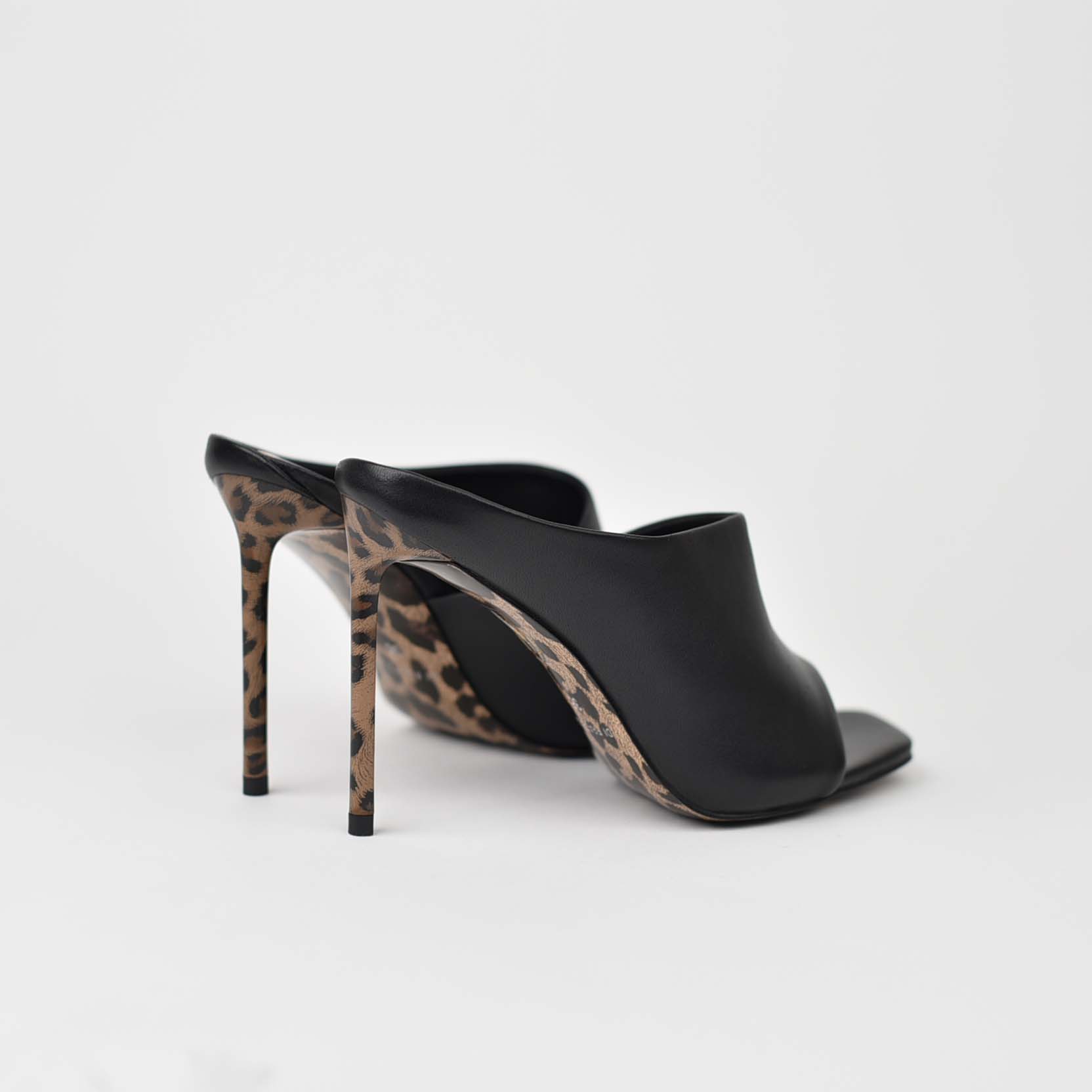 Classic Black Leopard Heels J0-22 - Image 4
