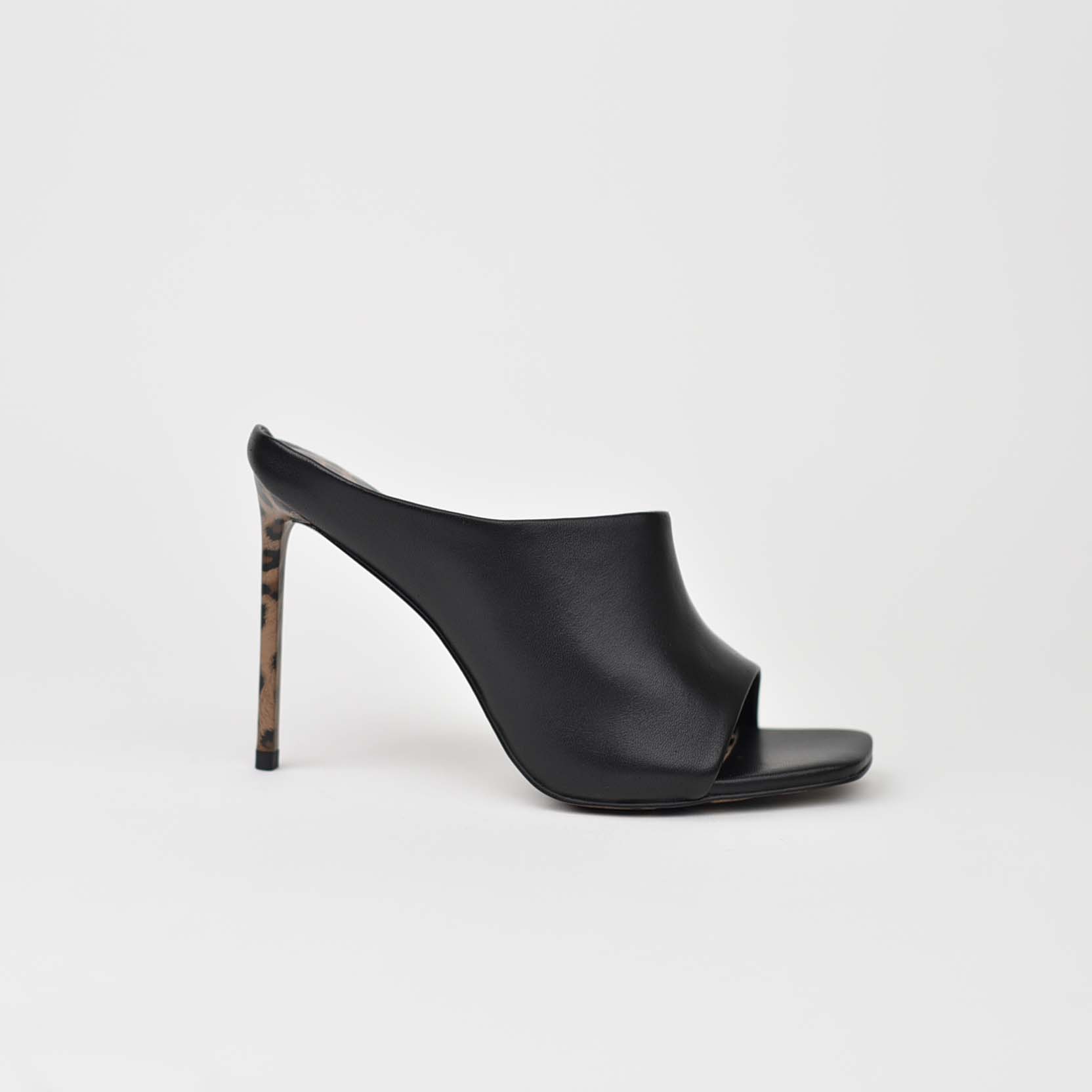 Classic Black Leopard Heels J0-22 - Image 1