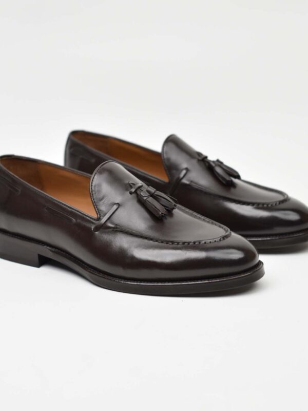 Tassel Loafer – Dark Brown Patina 40-03K