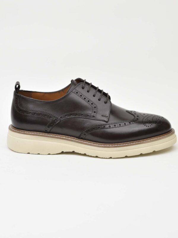 Wingtip Derby-Cream Sole Brown 266-03K