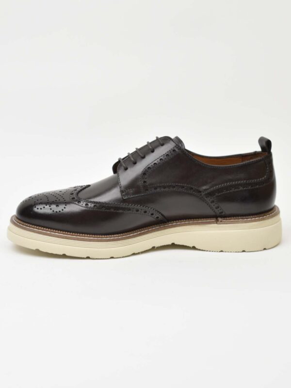 Wingtip Derby-Cream Sole Brown 266-03K