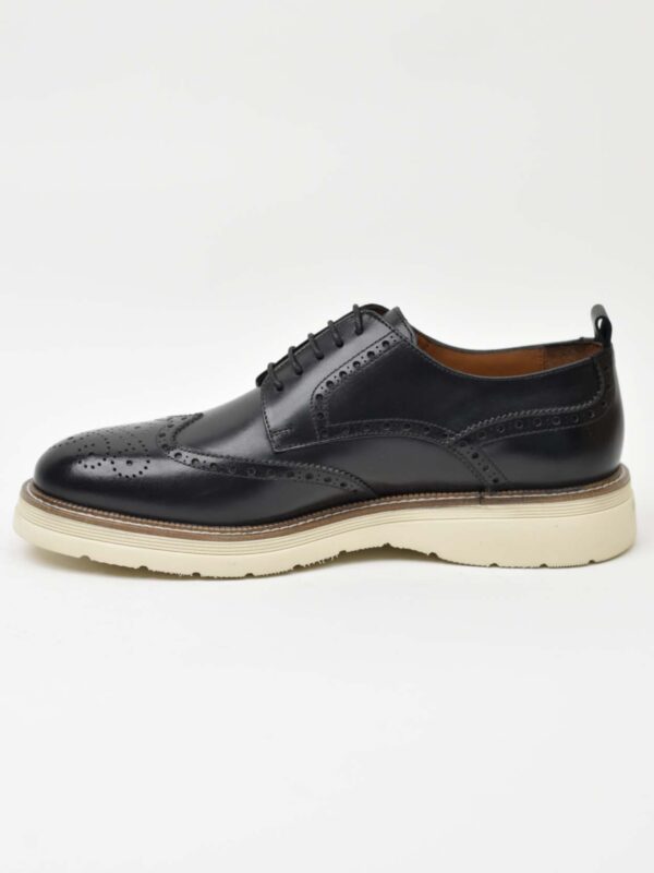 Wingtip Derby-Cream Sole Black 266-03Z