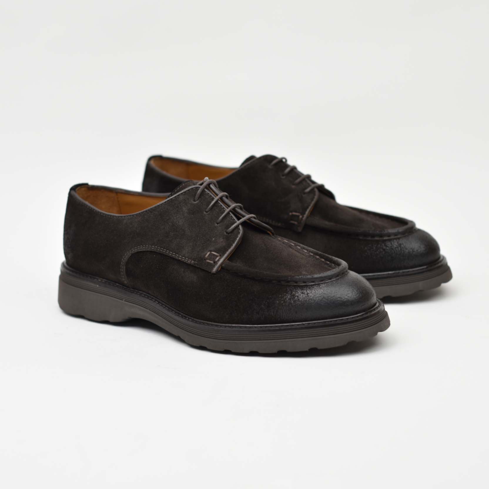 Suede Derby - Dark Brown 40-44KA - Image 1