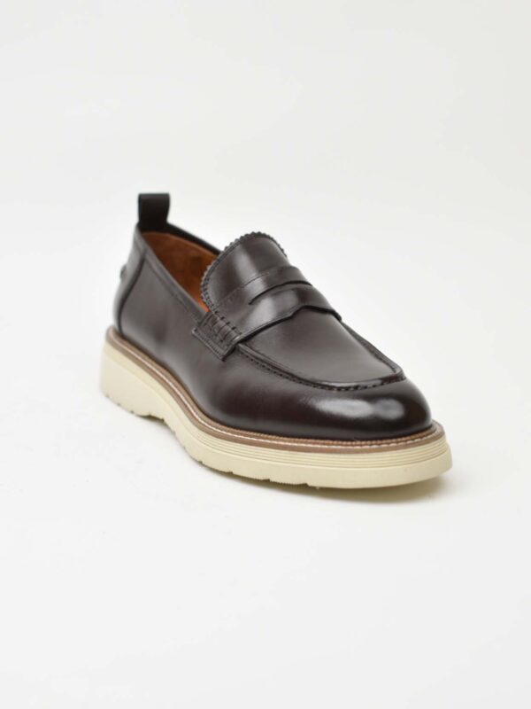 Penny Loafer-Cream Sole Brown 266-07K