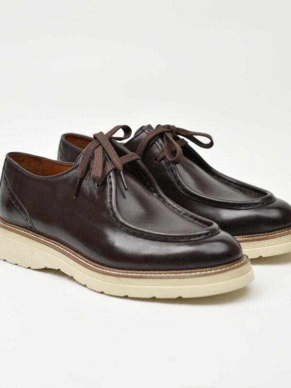 Moc Toe Derby -Brown Cream Sole 266-06K