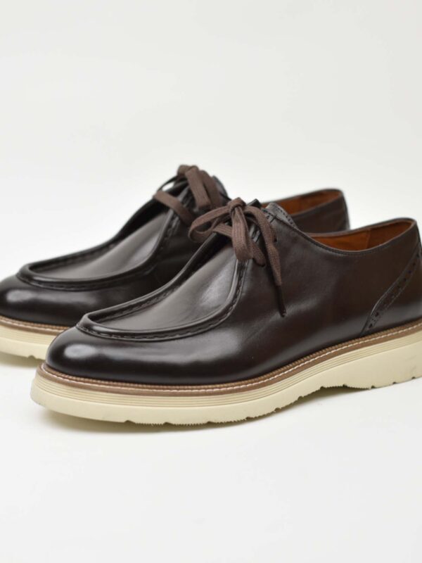 Moc Toe Derby -Brown Cream Sole 266-06K