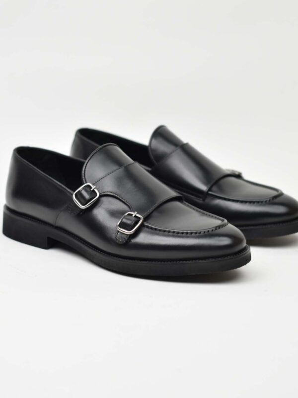 Double Monk Strap-Black 138-03Z