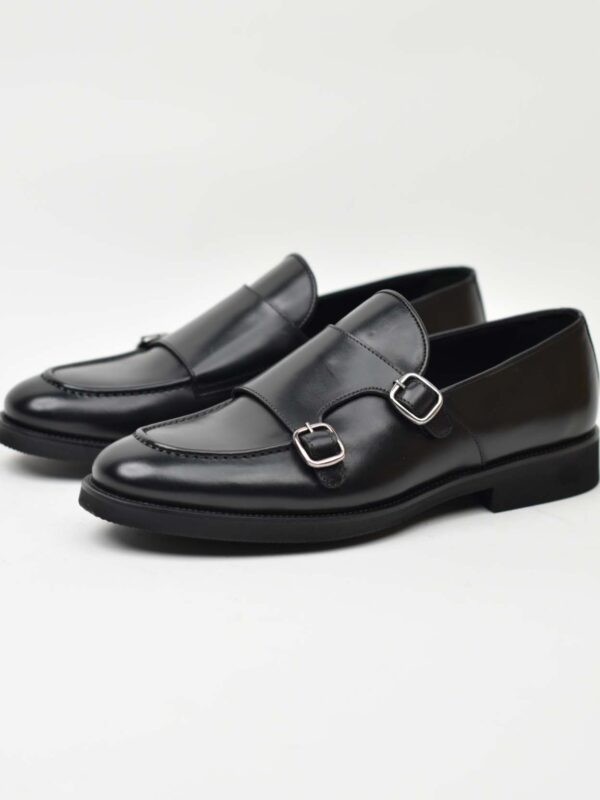 Double Monk Strap-Black 138-03Z