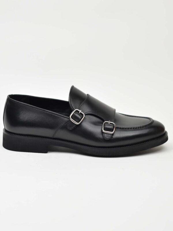 Double Monk Strap-Black 138-03Z