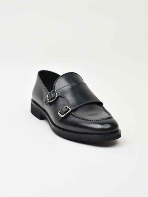 Double Monk Strap-Black 138-03Z