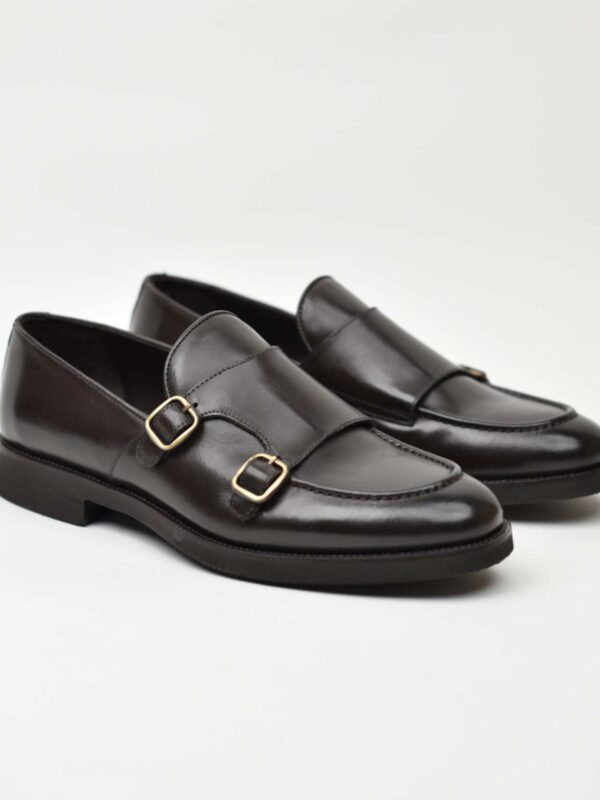 Double Monk Strap-Brown 138-03K