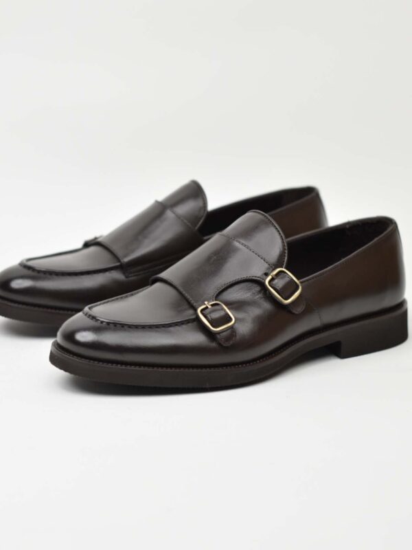 Double Monk Strap-Brown 138-03K