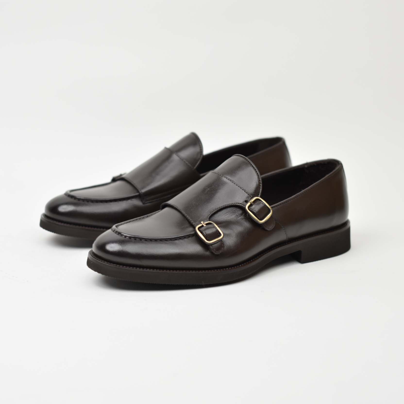 Double Monk Strap-Brown 138-03K - Image 3