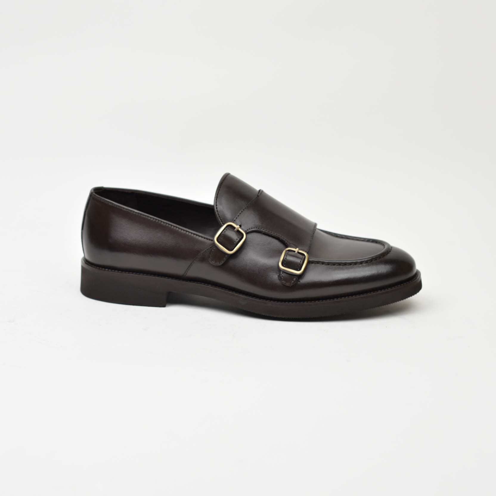 Double Monk Strap-Brown 138-03K - Image 4