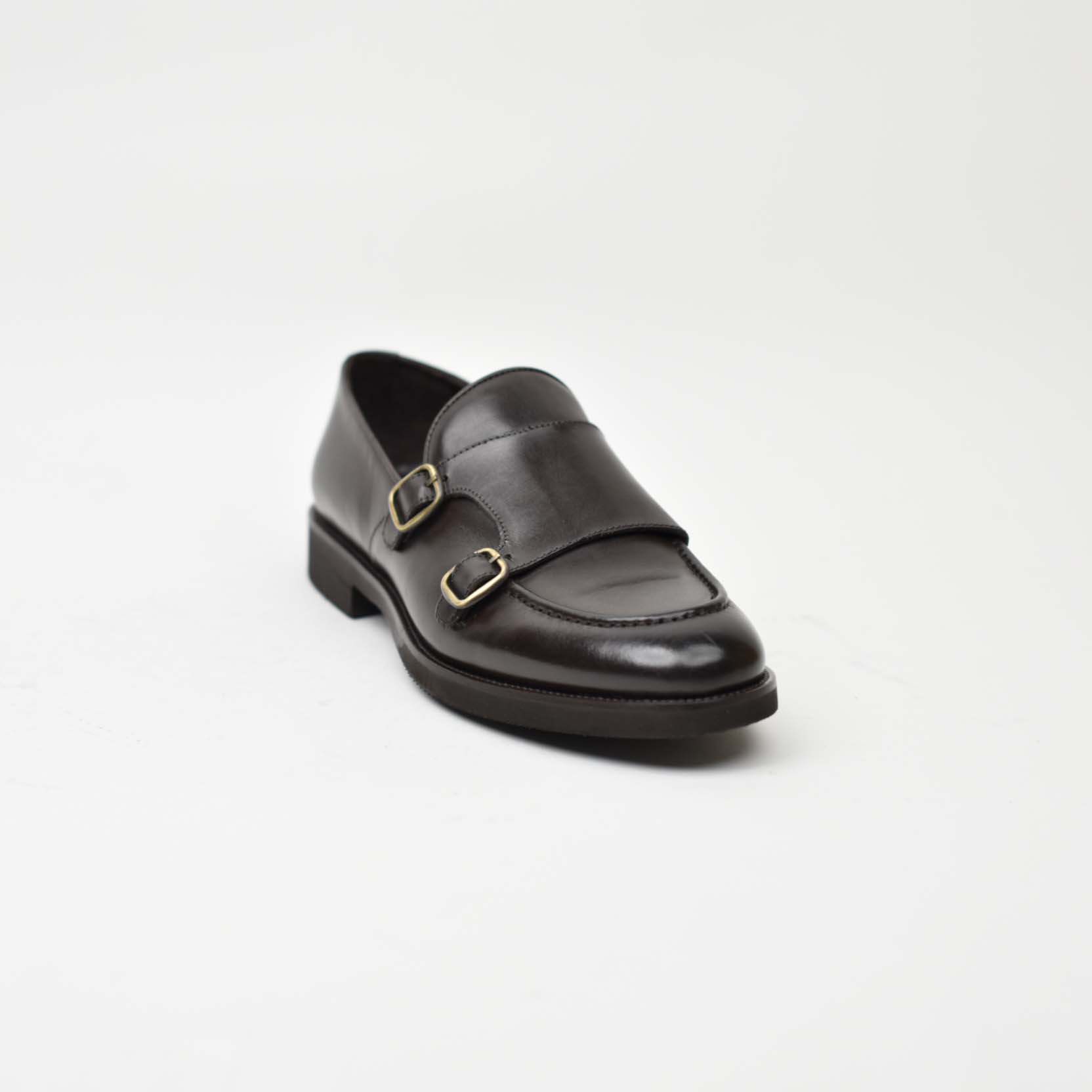 Double Monk Strap-Brown 138-03K - Image 5
