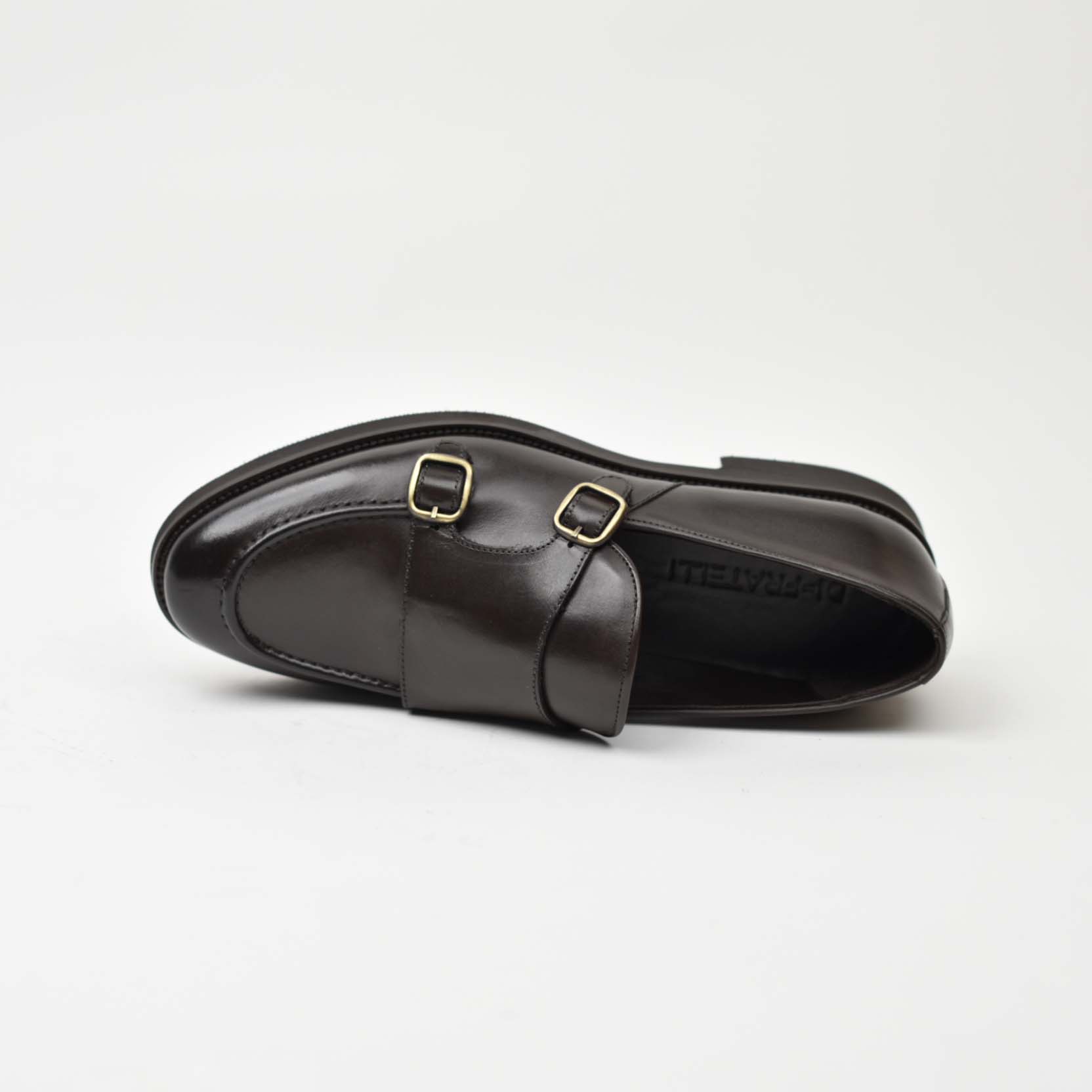 Double Monk Strap-Brown 138-03K - Image 8